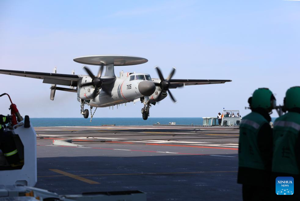 Three types of aircraft complete electromagnetic catapult-assisted takeoffs, landings on China's carrier Fujian