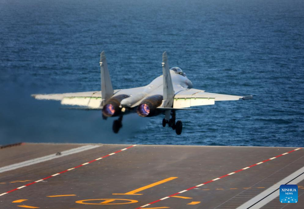 Three types of aircraft complete electromagnetic catapult-assisted takeoffs, landings on China's carrier Fujian