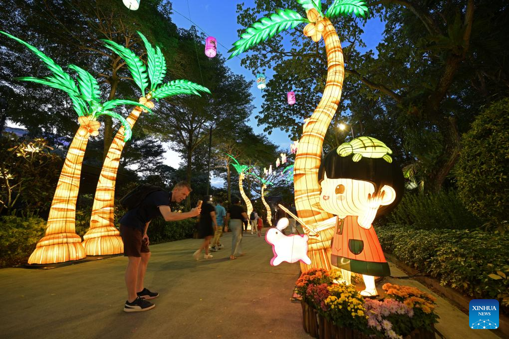 Mid-Autumn Festival lantern show held at Singapore's Gardens by the Bay