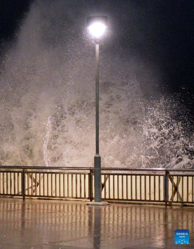 Hong Kong issues No. 8 typhoon signal as Ragasa draws near