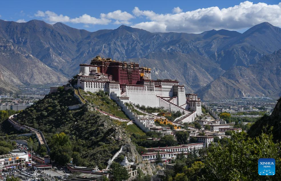 View of Potala Palace in China's Xizang