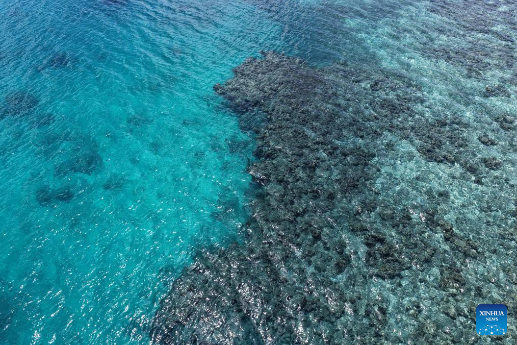 View of China's Huangyan Dao national nature reserve in South China Sea