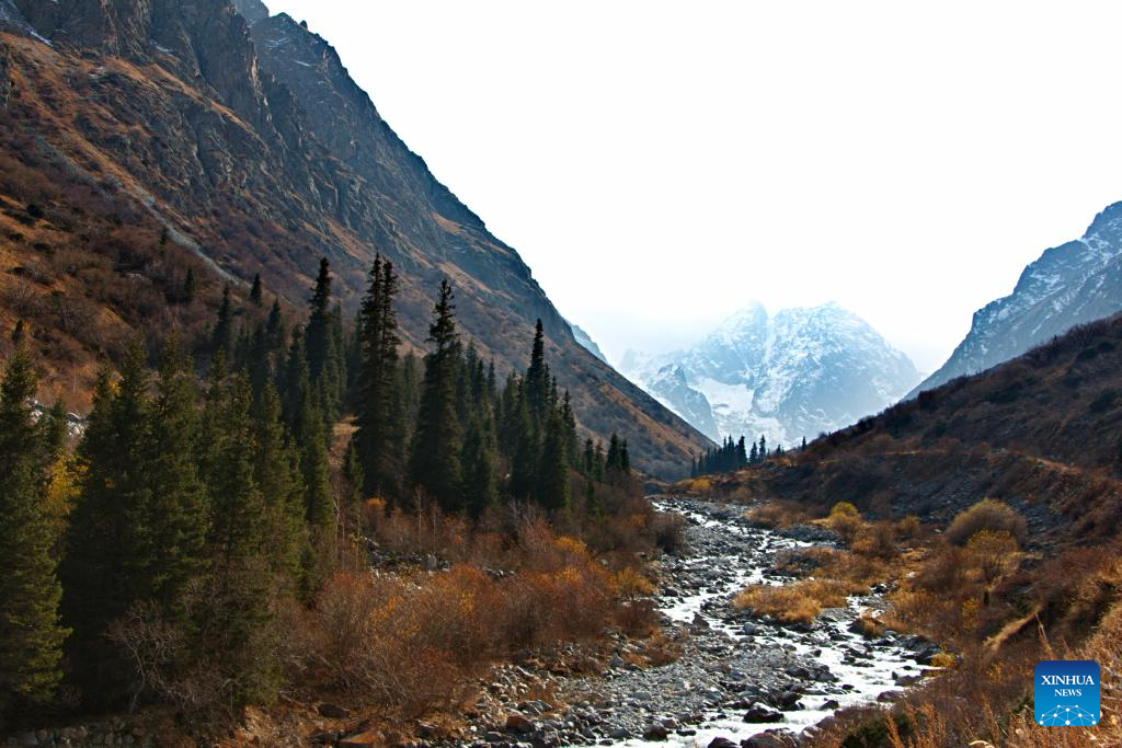Scenery of Ala-Archa National Park in Kyrgyzstan