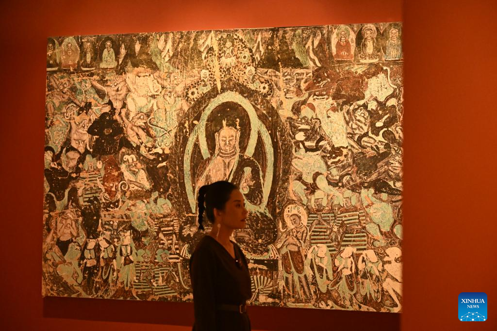 In pics: Preview of Dunhuang Culture and Art Public Benefit Exhibition in Shanghai