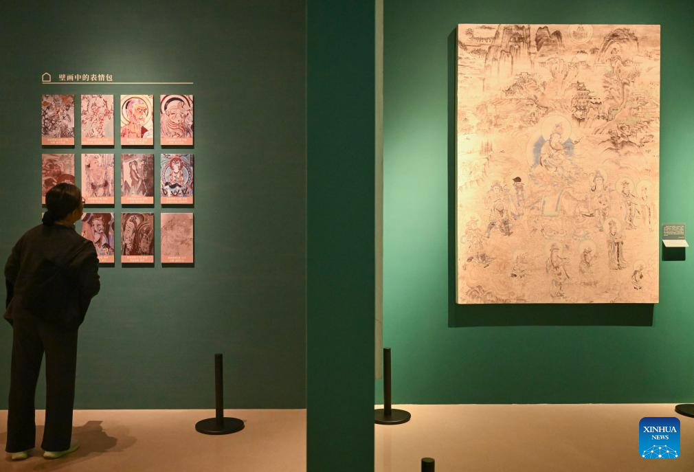 In pics: Preview of Dunhuang Culture and Art Public Benefit Exhibition in Shanghai