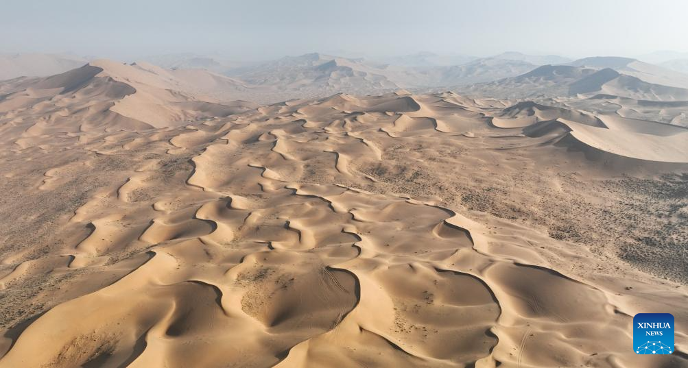Scenery of Badain Jaran Desert in Inner Mongolia