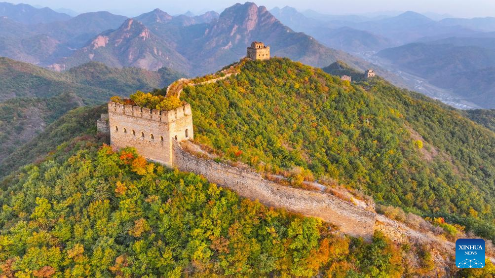 Autumn scenery of Dongjiakou section of Great Wall in Hebei, N China
