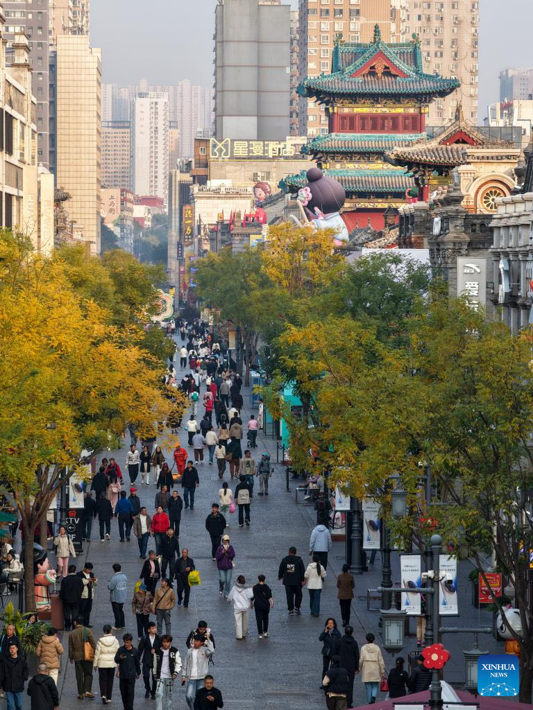 Historic Zhonglou Street in China's Taiyuan renewed with vitality