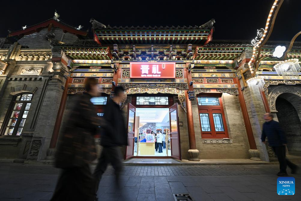 Historic Zhonglou Street in China's Taiyuan renewed with vitality