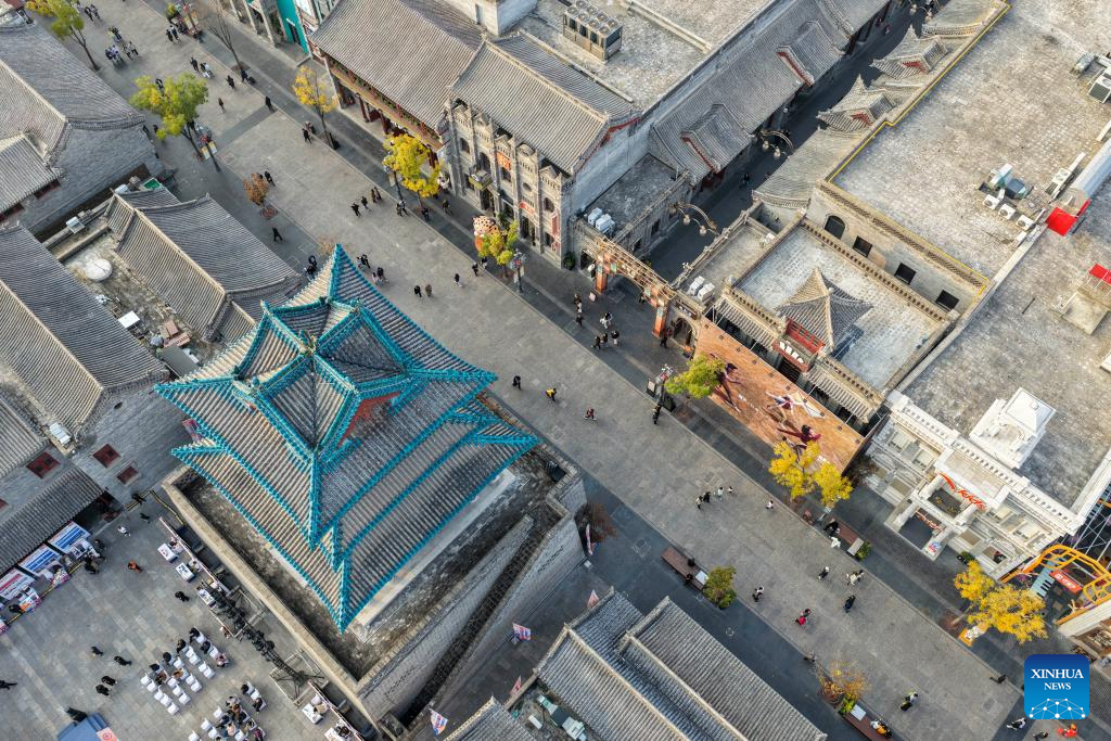 Historic Zhonglou Street in China's Taiyuan renewed with vitality