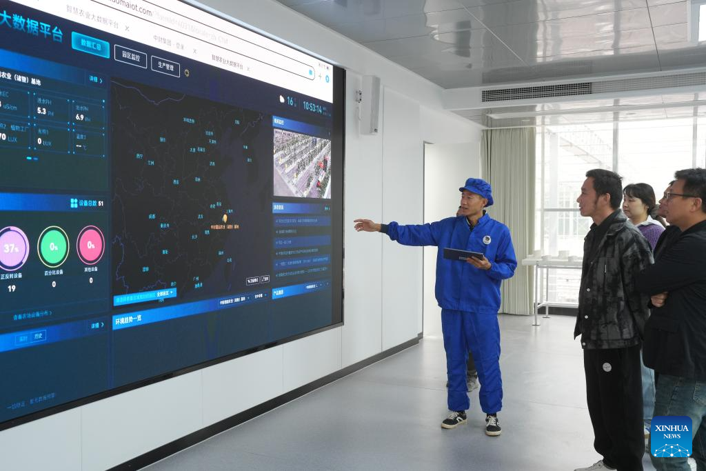 Smart agricultural park powered by sci-tech put into operation in Zhuji, Zhejiang