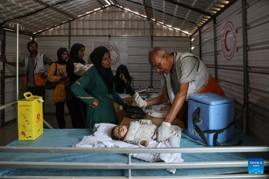 Gaza launches vaccination campaign for children after two years of war