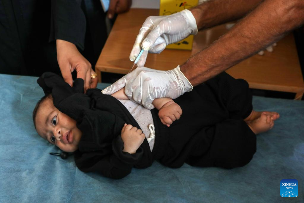 Gaza launches vaccination campaign for children after two years of war