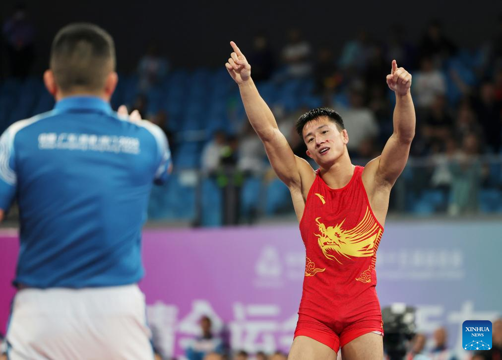 Highlights of final matches at China's 15th National Games (Nov. 12)