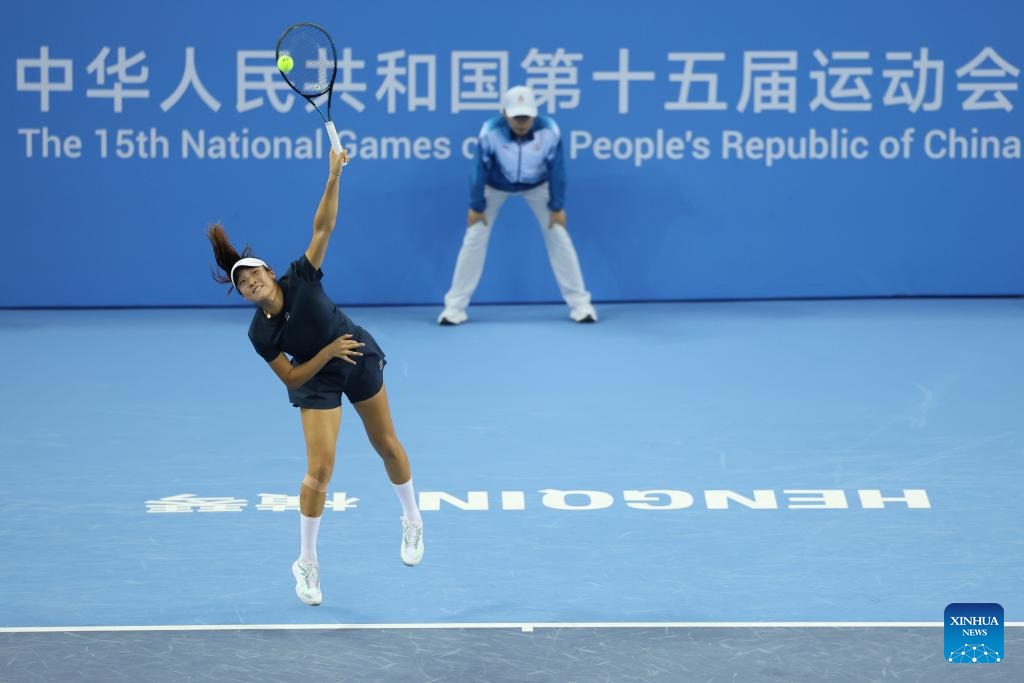 Highlights of final matches at China's 15th National Games (Nov. 12)