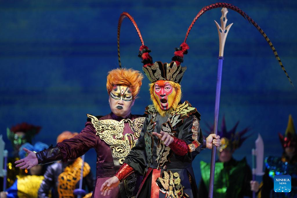 Chinese Opera The Monkey King holds final dressed rehearsal in San Francisco, U.S.