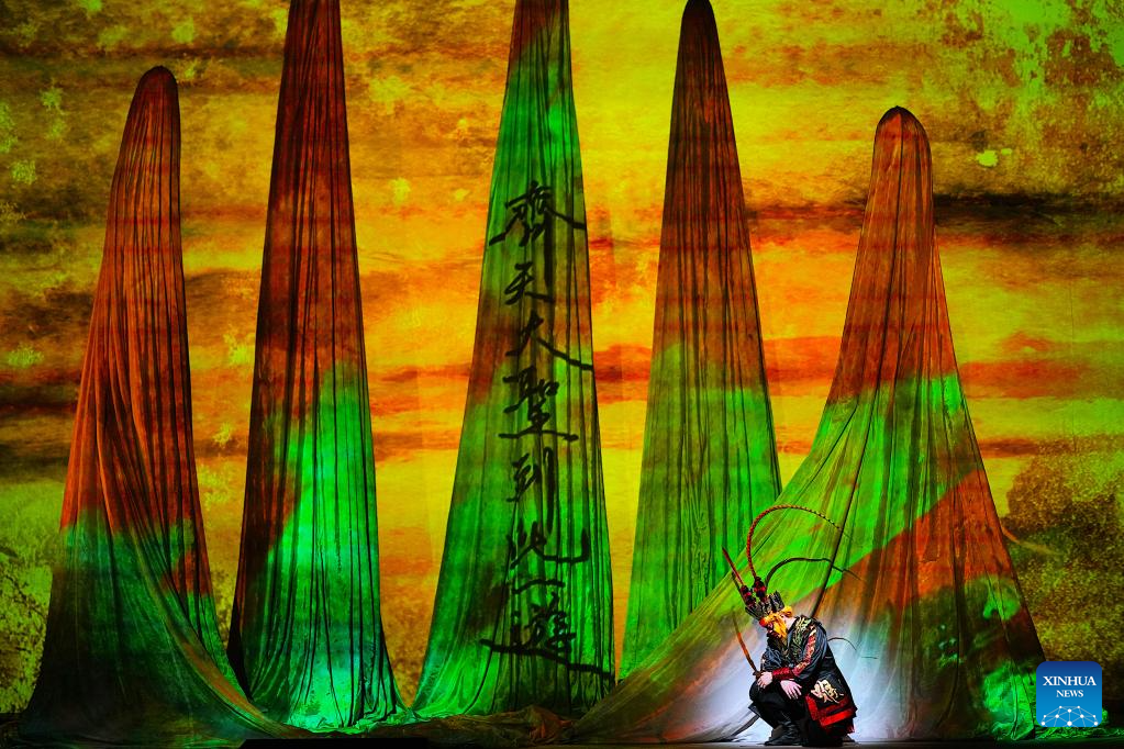 Chinese Opera The Monkey King holds final dressed rehearsal in San Francisco, U.S.