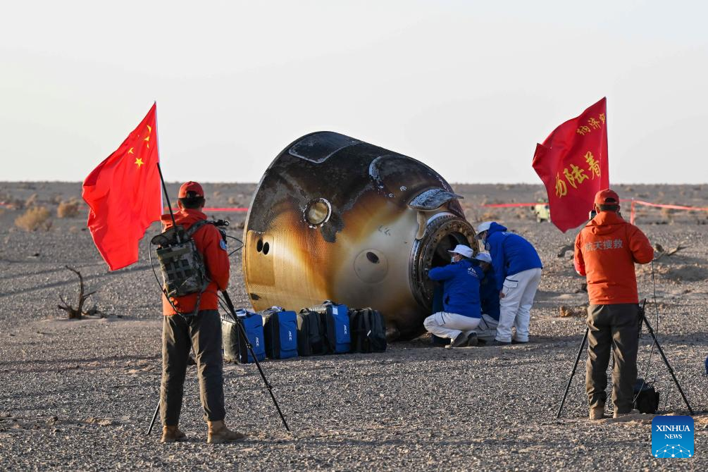 All Shenzhou-20 astronauts out of return capsule