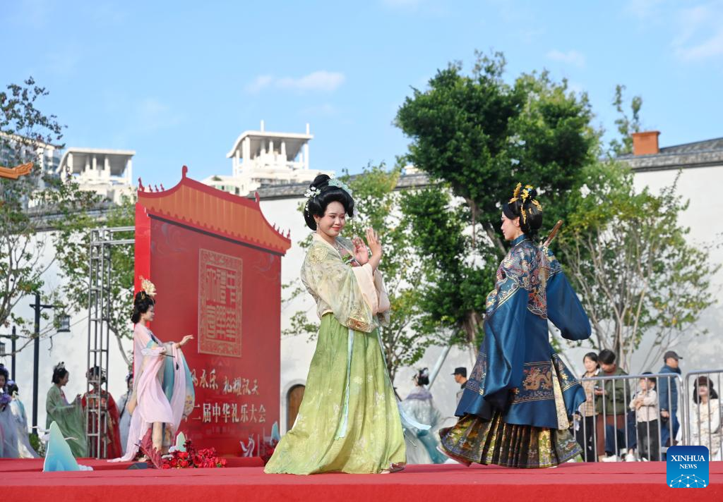 Cultural event featuring traditional rites, music held in Fuzhou, China's Fujian