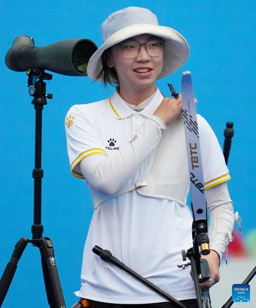 Zong Yu claims title of women's recurve individual of archery at National Games