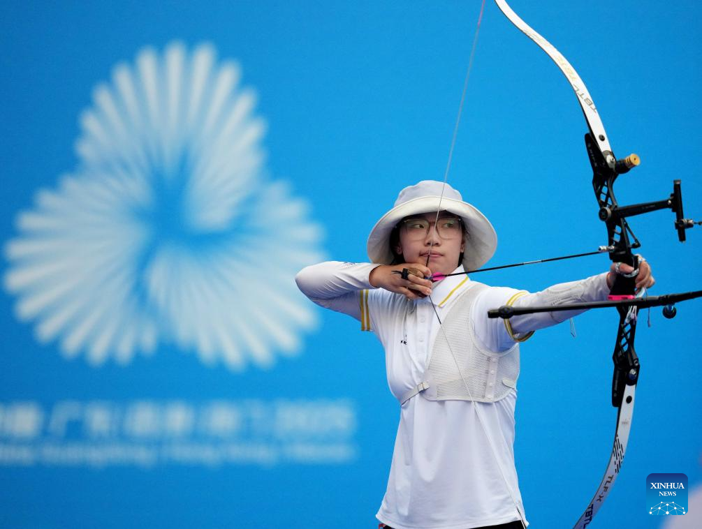 Zong Yu claims title of women's recurve individual of archery at National Games