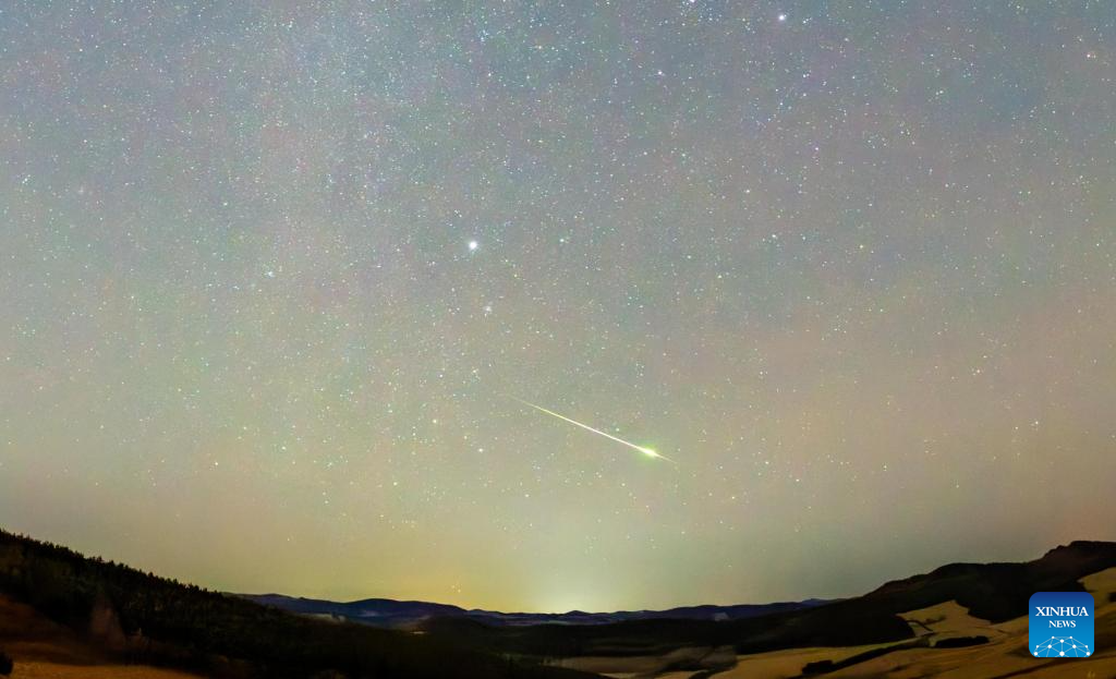 Leonid meteor shower seen in China's Heilongjiang