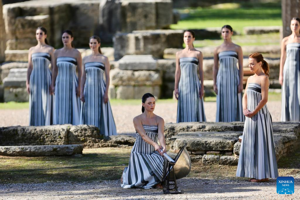 In pics: dress rehearsal of Olympic flame lighting ceremony for Milan-Cortina 2026 Winter Olympics