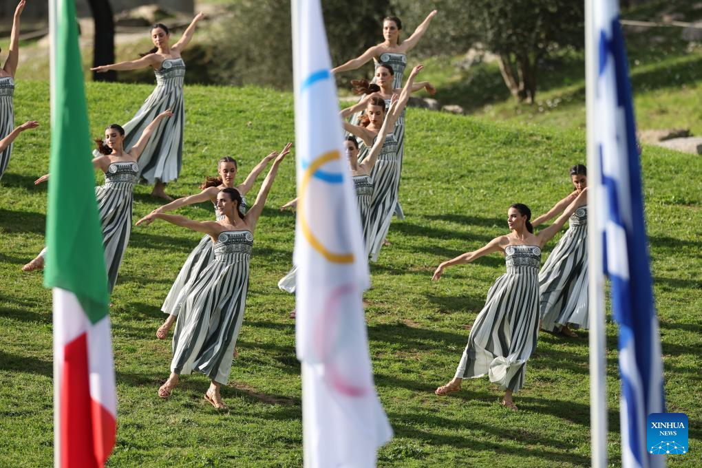In pics: dress rehearsal of Olympic flame lighting ceremony for Milan-Cortina 2026 Winter Olympics