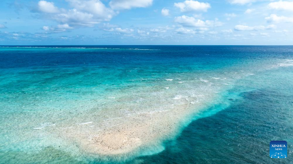 Aerial view of China's Huangyan Dao in South China Sea