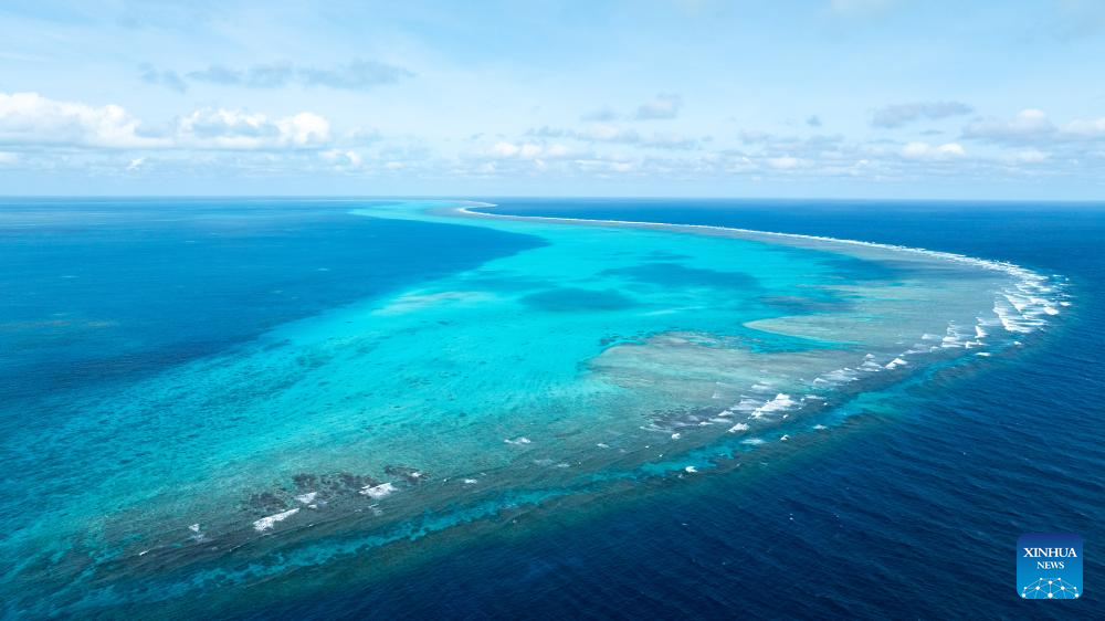Aerial view of China's Huangyan Dao in South China Sea