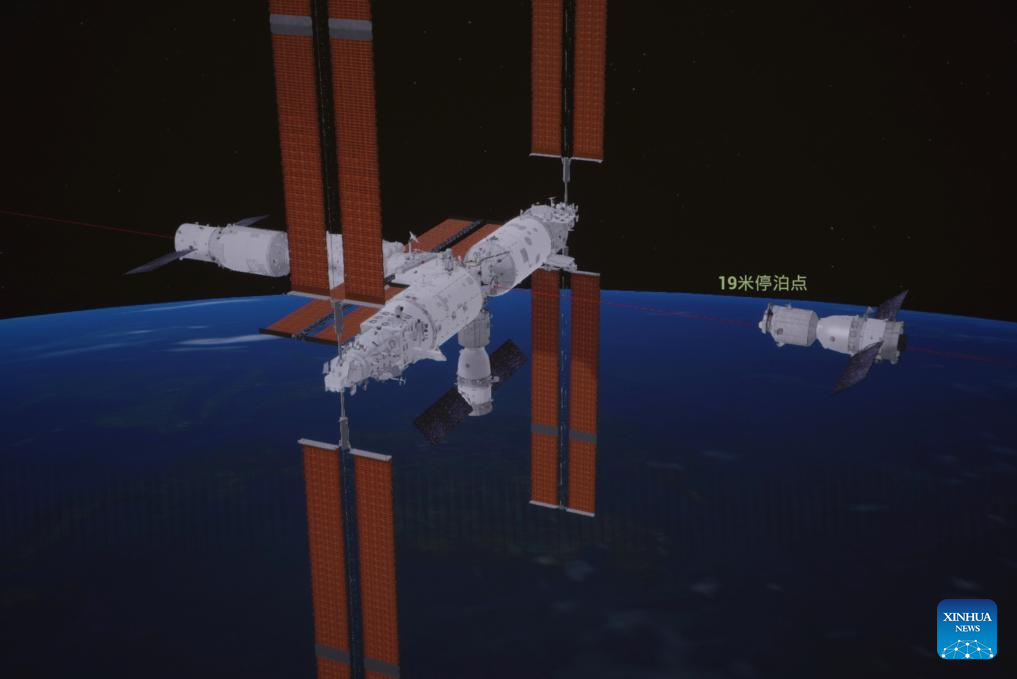 China's Shenzhou-22 spaceship docks with space station combination