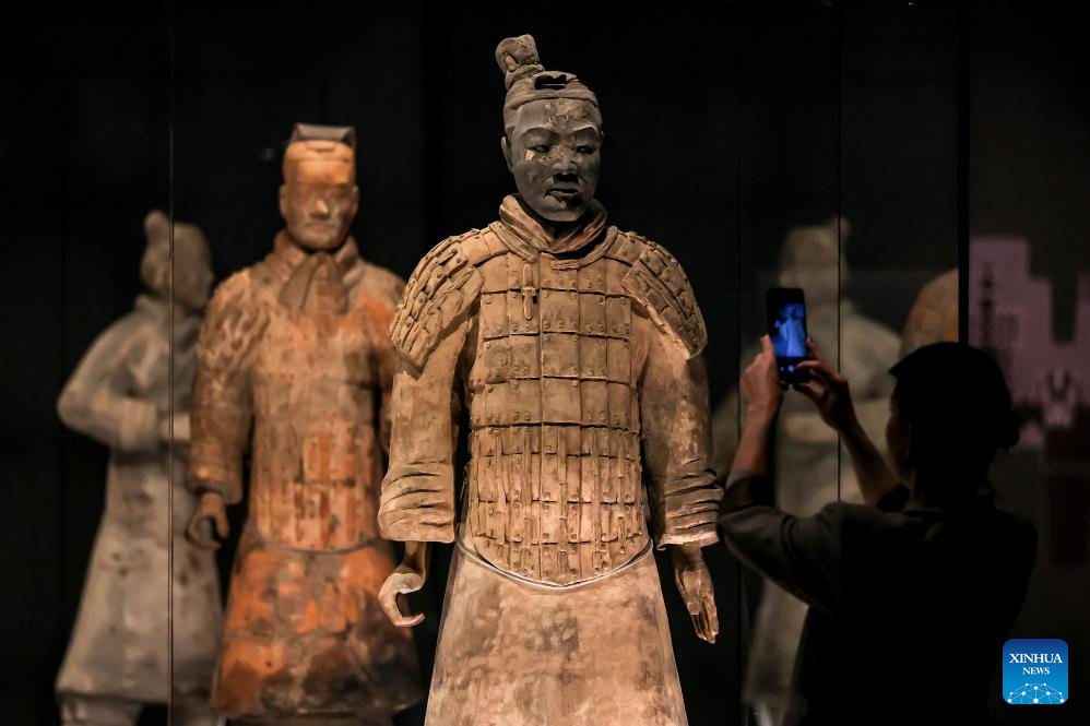In pics: media preview of exhibition on civilization of China's Qin, Han dynasties held in Hungary