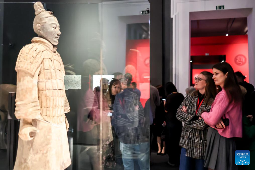 In pics: media preview of exhibition on civilization of China's Qin, Han dynasties held in Hungary