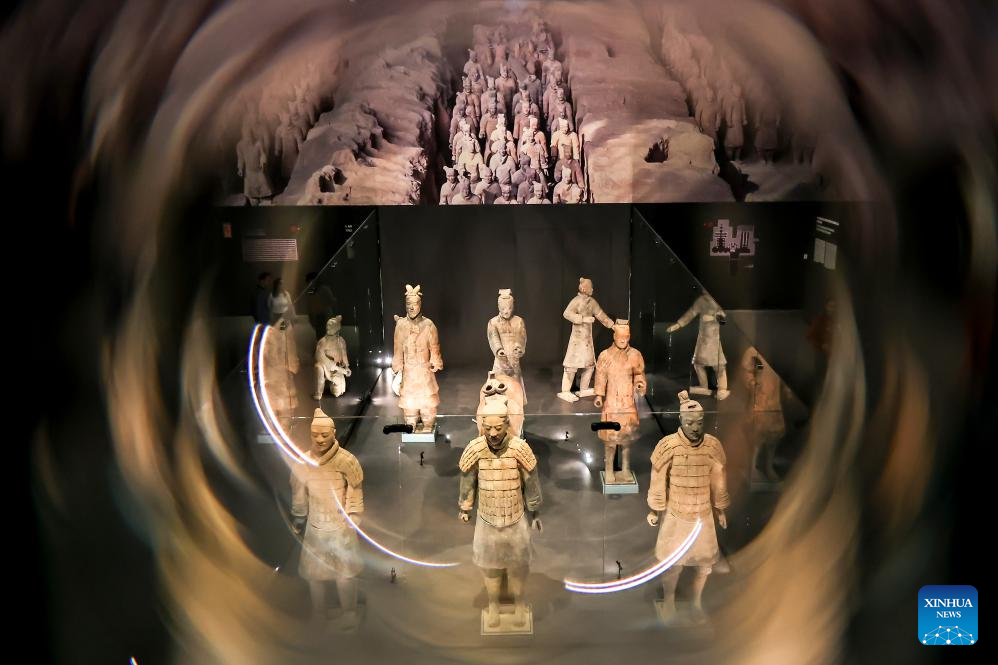 In pics: media preview of exhibition on civilization of China's Qin, Han dynasties held in Hungary