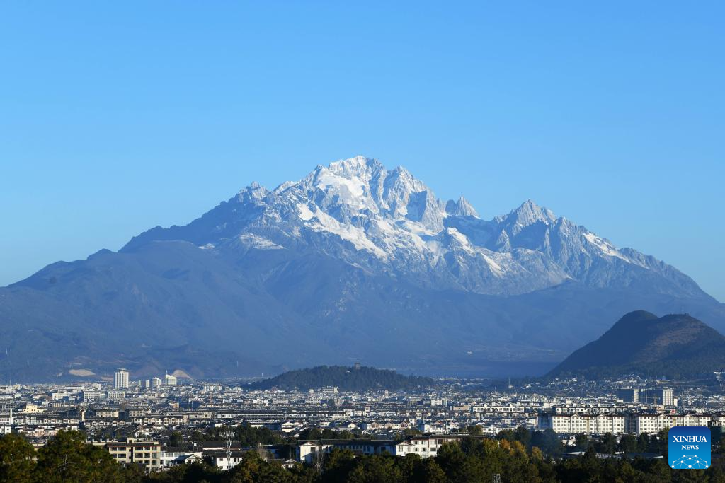Scenery of Yulong Snow Mountain in Lijiang, China's Yunnan