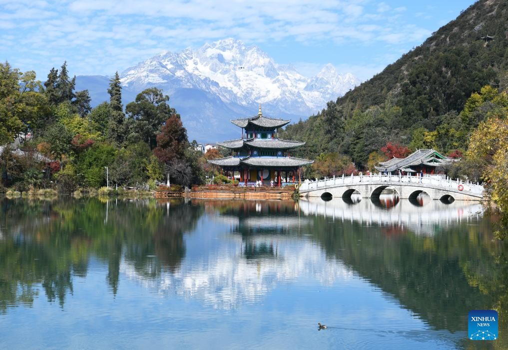 Scenery of Yulong Snow Mountain in Lijiang, China's Yunnan