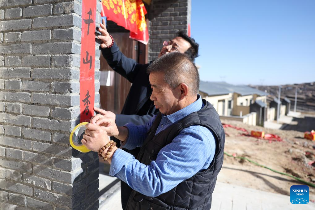 Resettlement sites on construction smoothly in Yuzhong County, NW China's Gansu