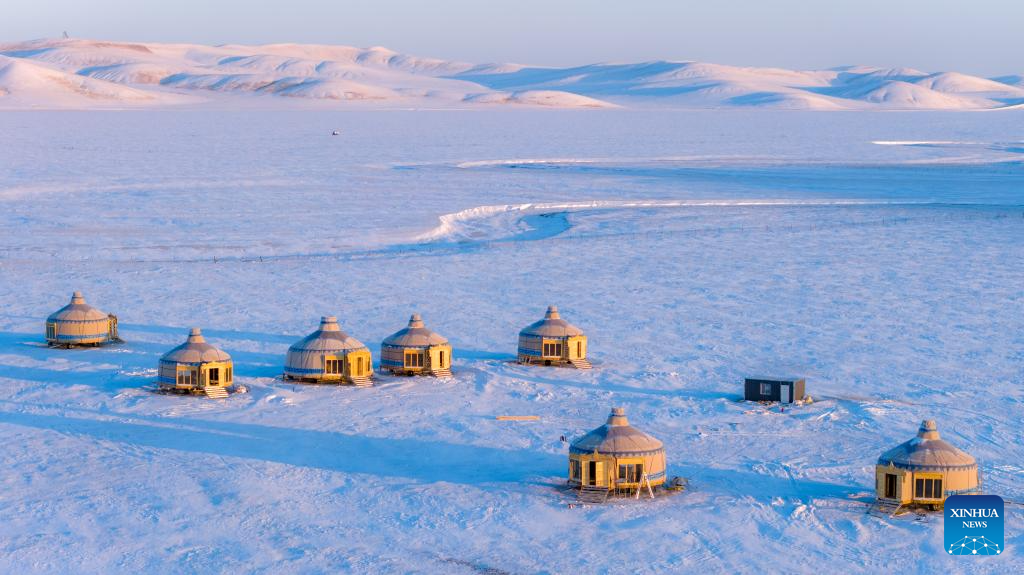 Winter scenery of Chenbarhu Banner Grassland in Hulun Buir, China's Inner Mongolia