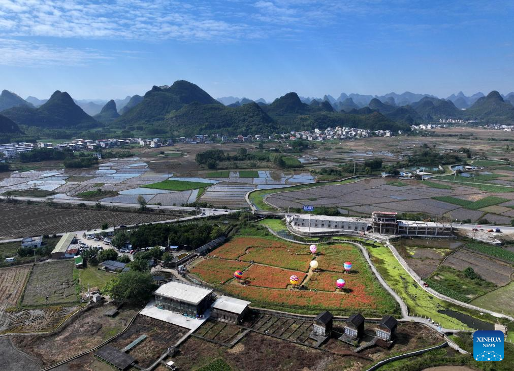 Tourism blooms in Liujiang District, south China's Guangxi