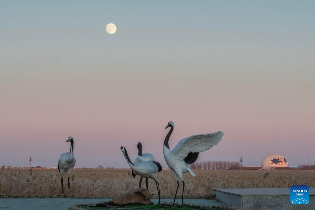 Full moon seen across China