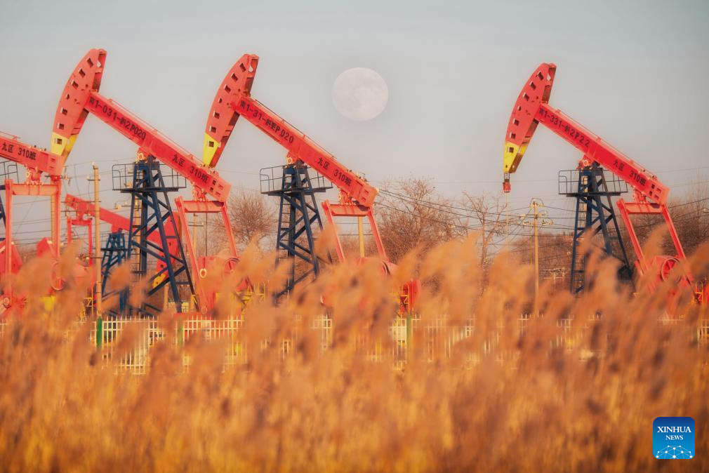 Full moon seen across China