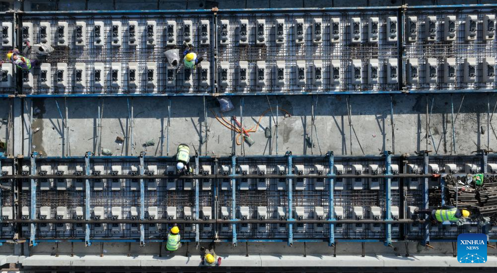 Chongqing-Kunming High-Speed Railway under construction