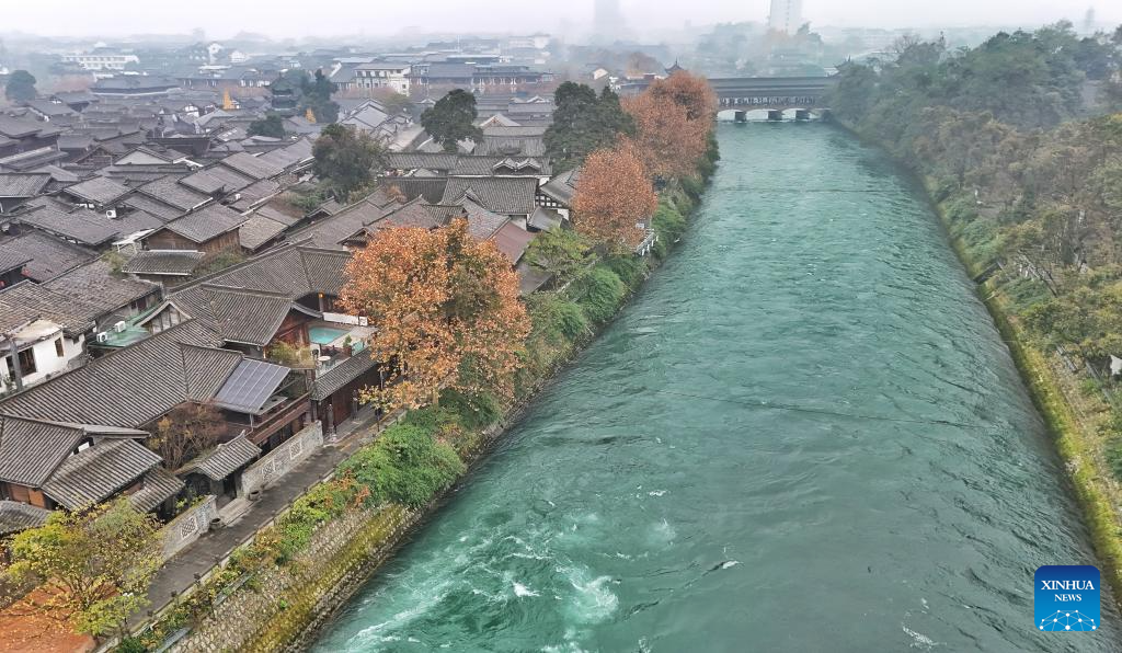 A close look at Dujiangyan irrigation system in Chengdu, China