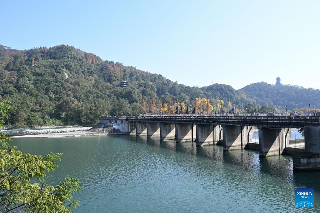 A close look at Dujiangyan irrigation system in Chengdu, China