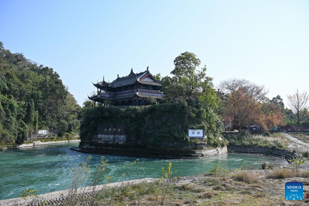 A close look at Dujiangyan irrigation system in Chengdu, China