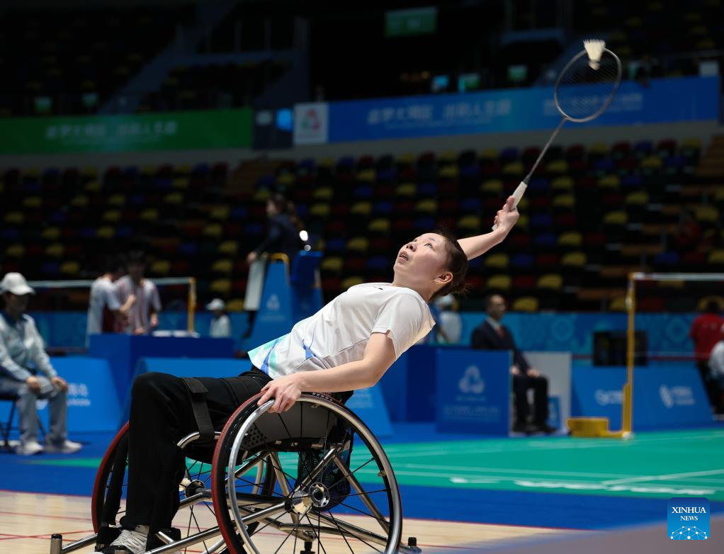 Highlights of para badminton at China's 12th National Games for Persons with Disabilities