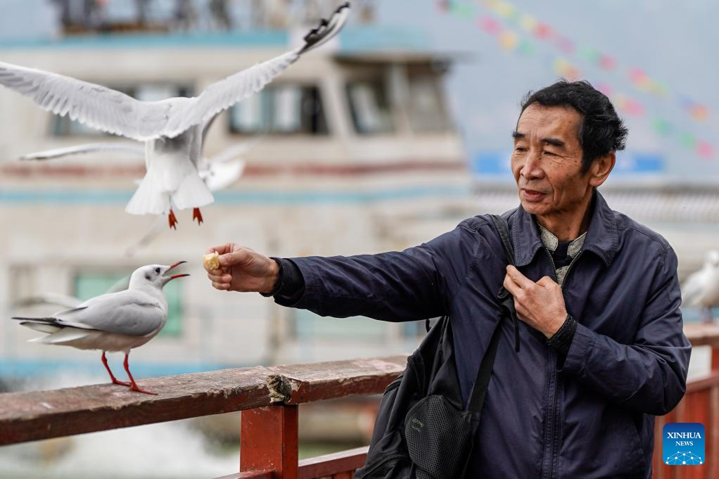 View of Dianchi Lake in Kunming, China's Yunnan