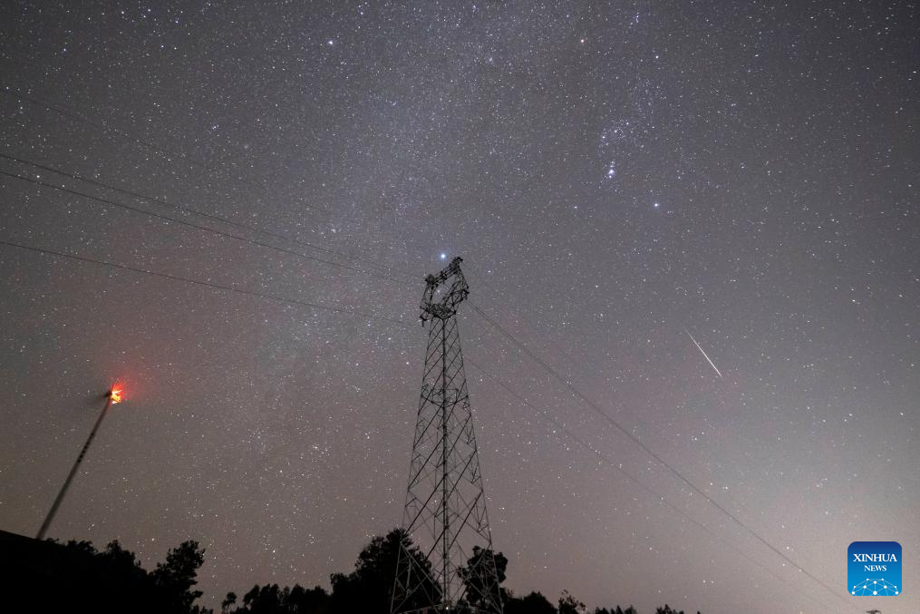 Geminid meteor shower seen across China