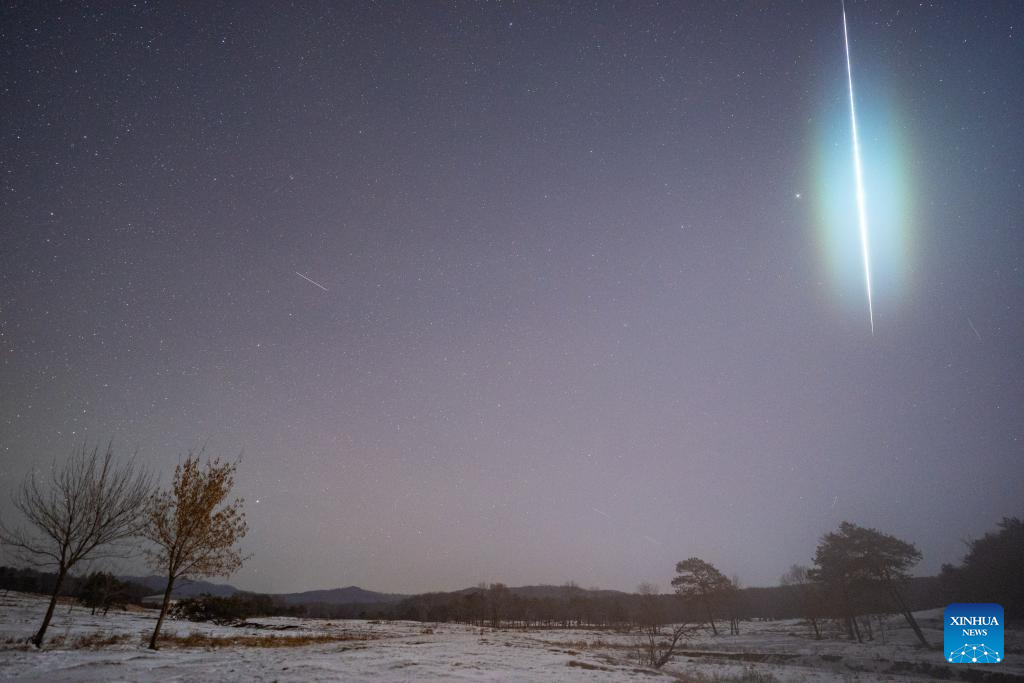 Geminid meteor shower seen across China