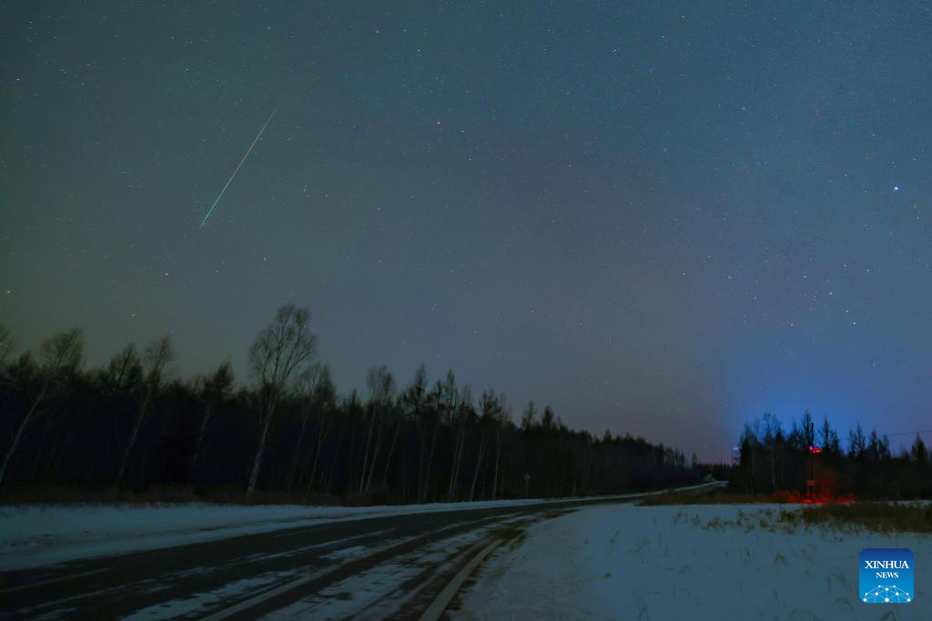 Geminid meteor shower seen across China
